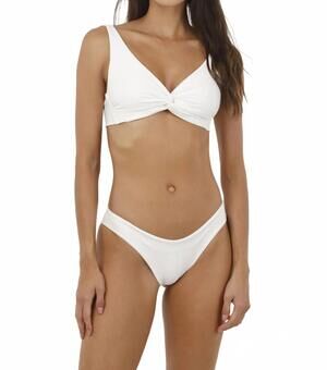 NEW MALAI neo paramont bikini bottom in white